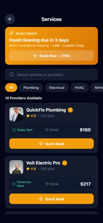 Services marketplace